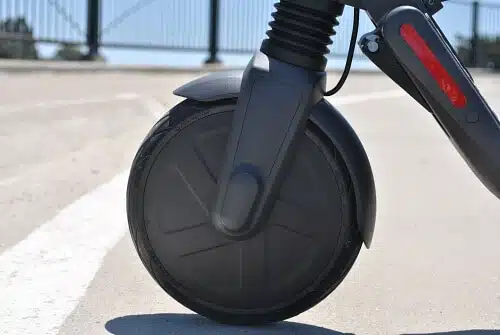 front tire of the segway es2 electric scooter