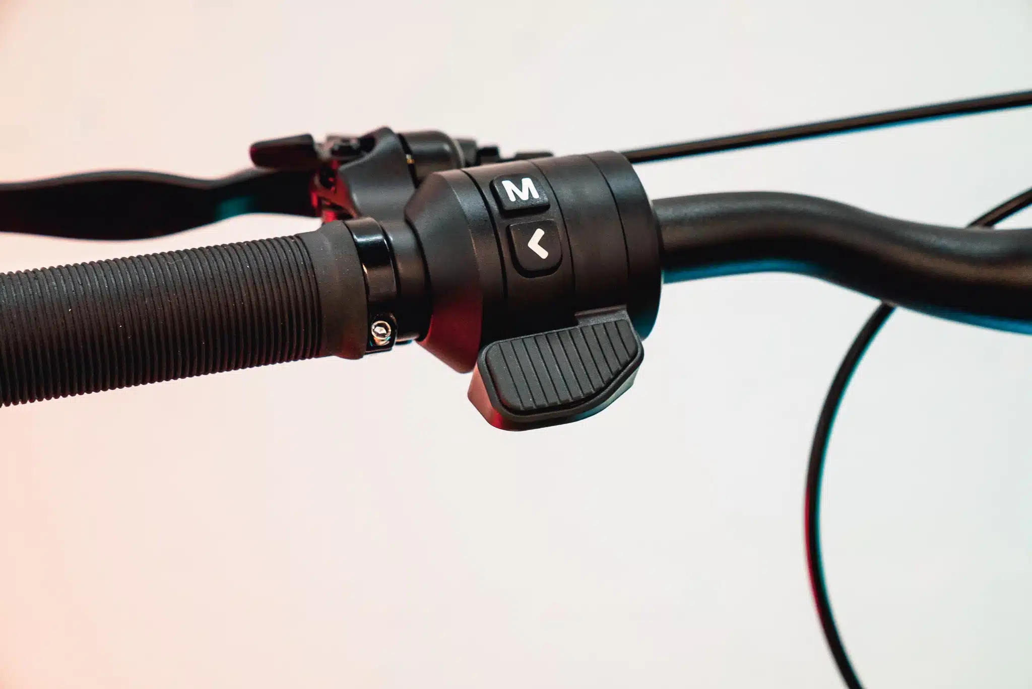 Apollo Pro 2023 prototype left handle throttle and mode controls