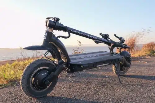 dualtron eagle pro electric scooter folded