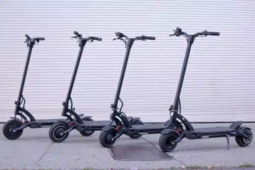 4 different kaabo mantis electric scooters all together