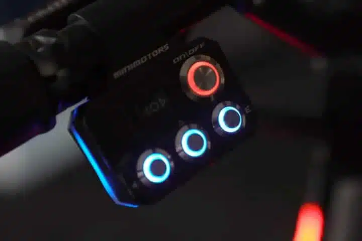 Dualtron Thunder 2 controls lit up