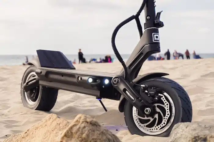 Dualtron Thunder on sandy beach