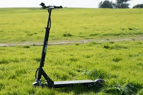 Emove Touring in a field