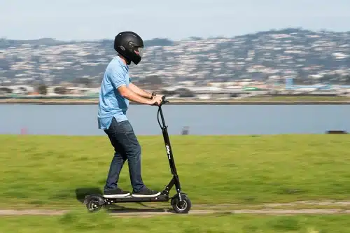 Emove Touring riding down the road