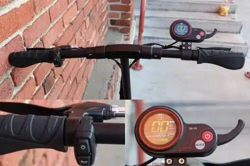 kaabo skywalker 10s electric scooter cockpit, display, controls
