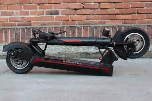 kaabo skywalker 10s electric scooter folded