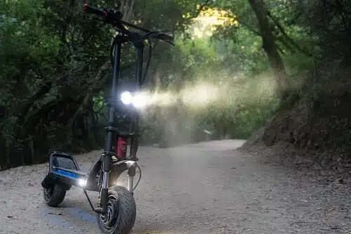 Wolf Warrior 11 headlight shining through dust