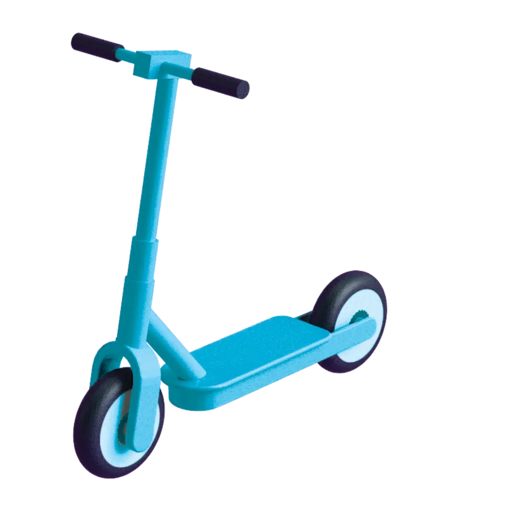 model icon of electric scooter