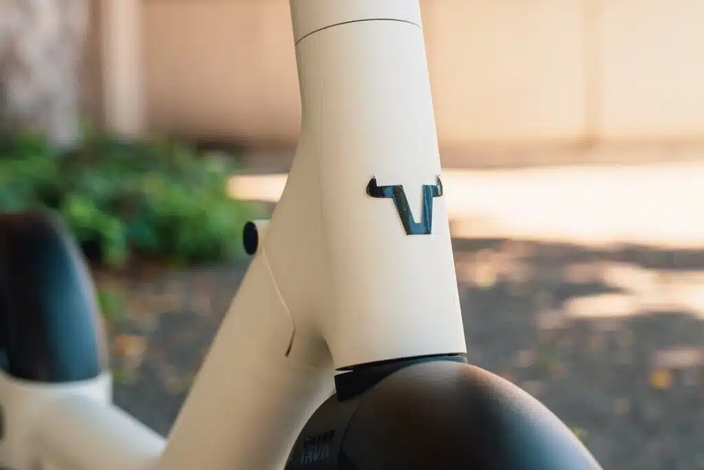 Taur Electric Scooter stem featuring Taur Logo