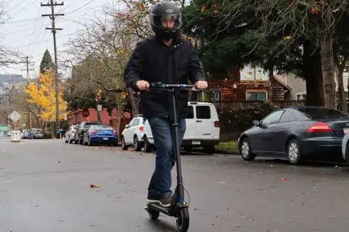Man Riding TurboWheel Swift