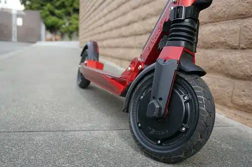 Red Uscooters Booster Sport front wheel