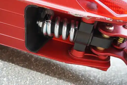 Red Uscooters Booster Sport suspension