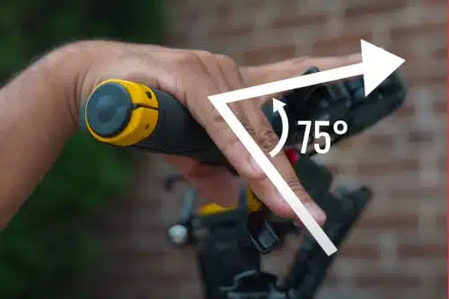 Vsett 10+ 75 degree angle on handle diagram
