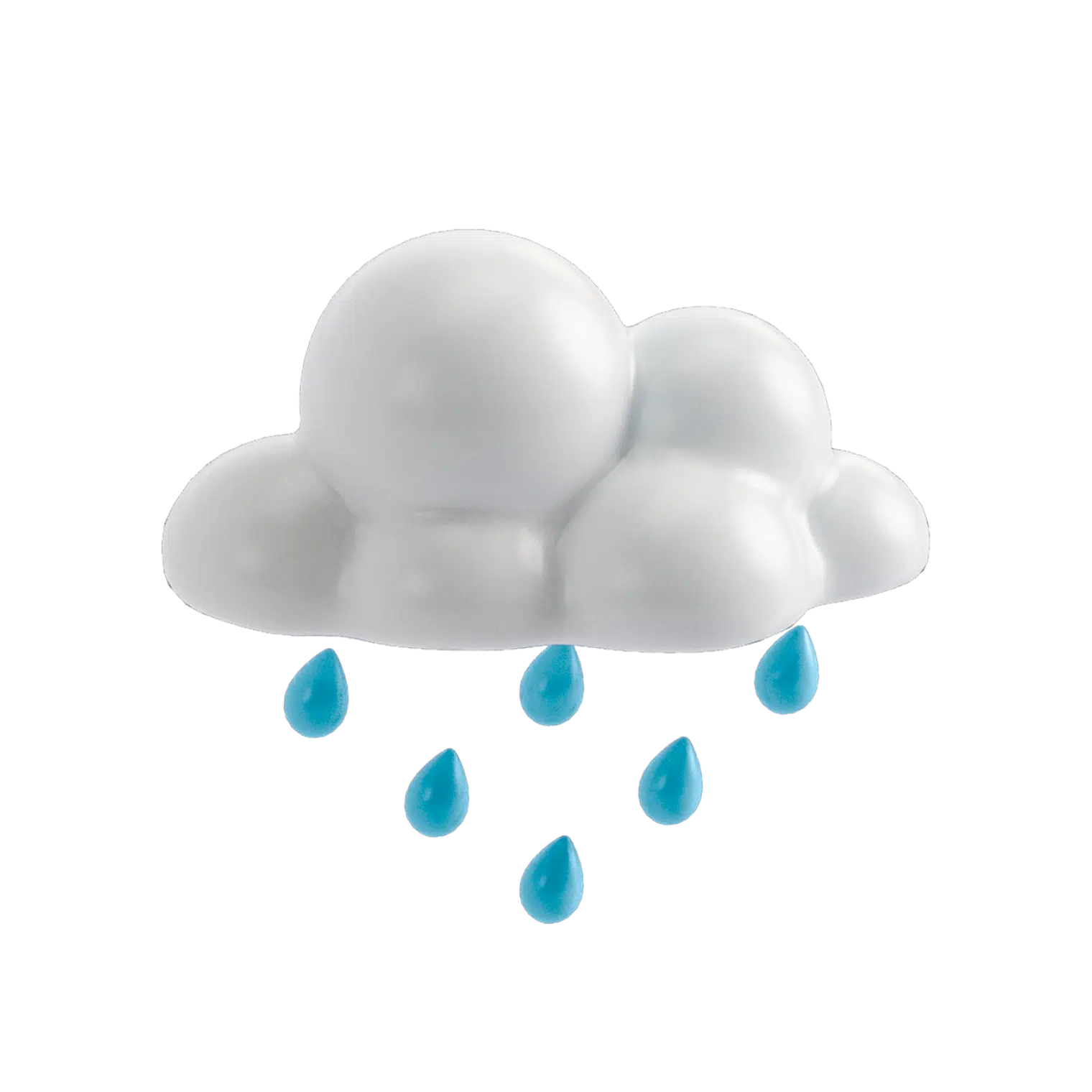 water resistance icon of raining cloud