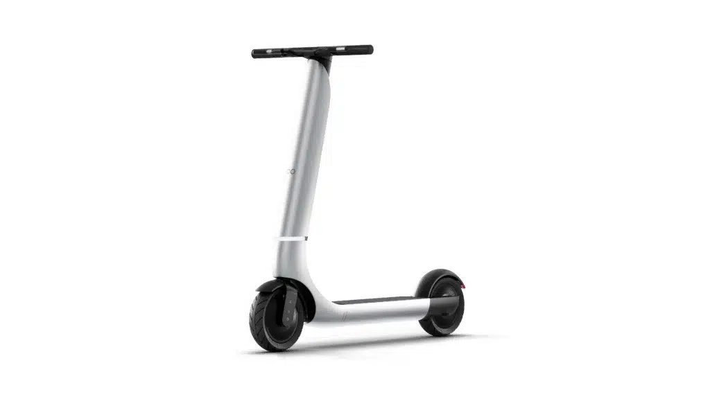 the bo m electric scooter on a white background