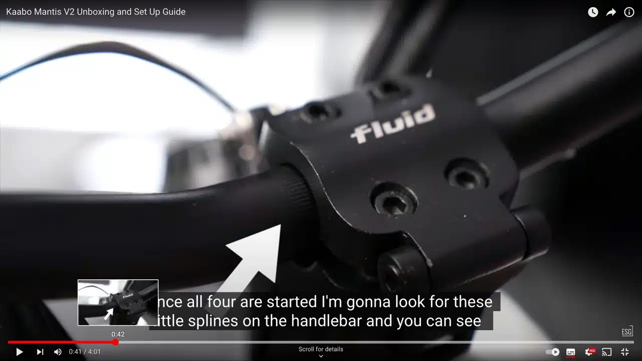kaabo Mantis v2 handlebar set up