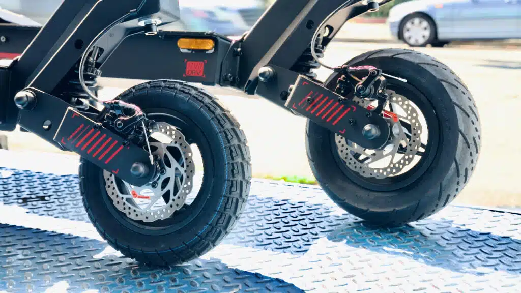 man riding an electric scooter