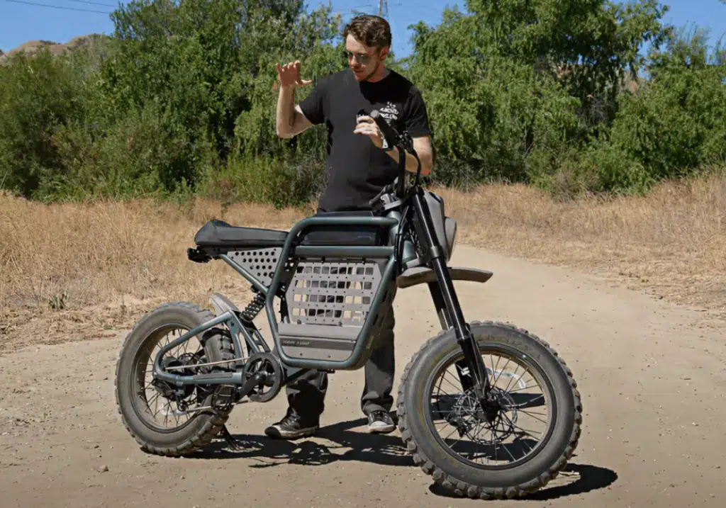 The Best Moped Style Ebikes of 2026 3 Ride1UP Revv1 DRT off-road moped-style ebike