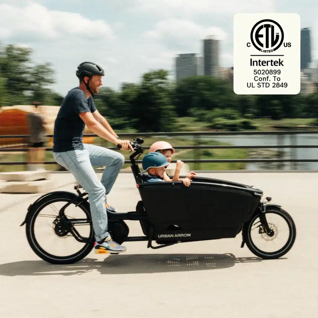 Best Electric Bikes for Parents (2026) 7 Urban Arrow FamilyNext Pro front-loading family electric cargo bike