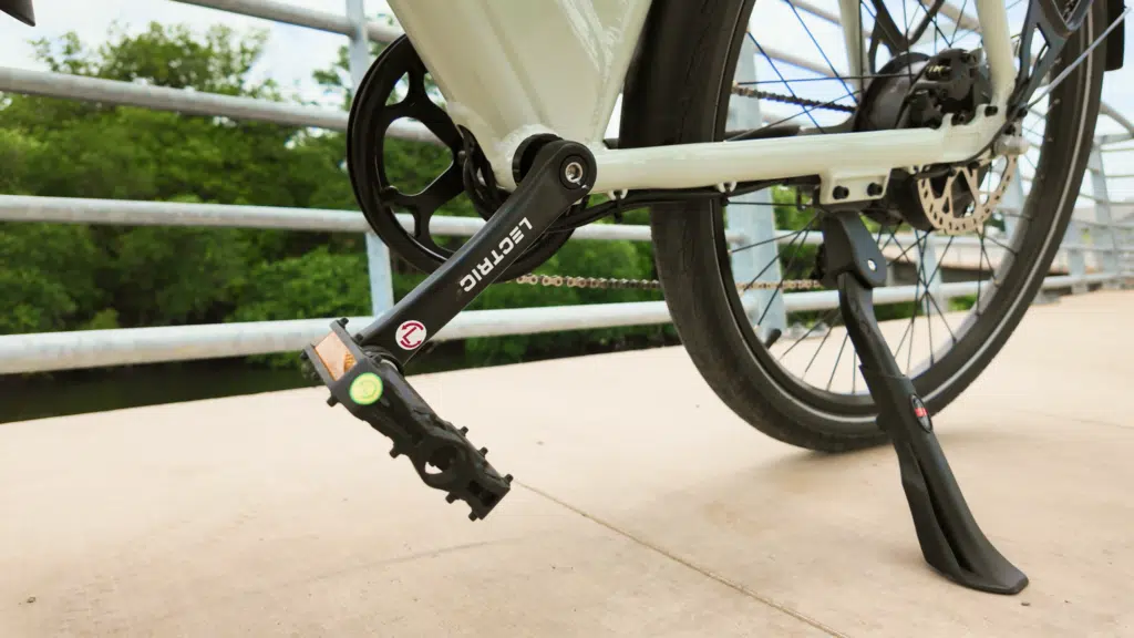The Lectric XPress 2 eBike Feels Like It Should Cost WAY MORE! Full Review 10 Lectric XPress 2 rear wheel and hydraulic brakes close-up
