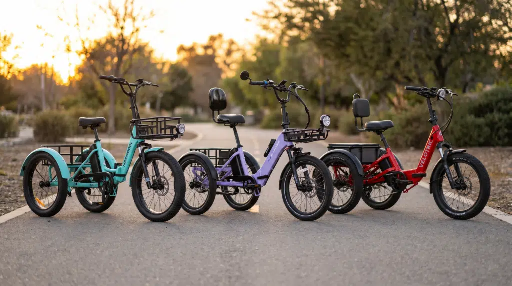 Best Electric Tricycles for Adults & Seniors (2026) 1 Best electric tricycles of 2026: Velotric Triker, Lectric XP Trike 2, and Mooncool TK1