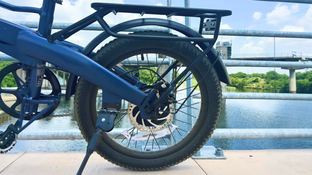 GoTrax eFold Review: Best Folding eBike Under $500? 3 GoTrax eFold mechanical disc brakes