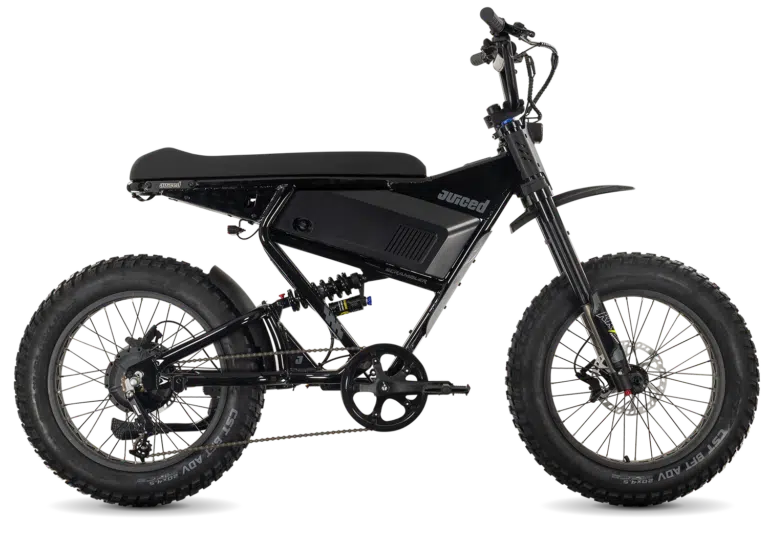 Juiced Scrambler electric bike, hero image