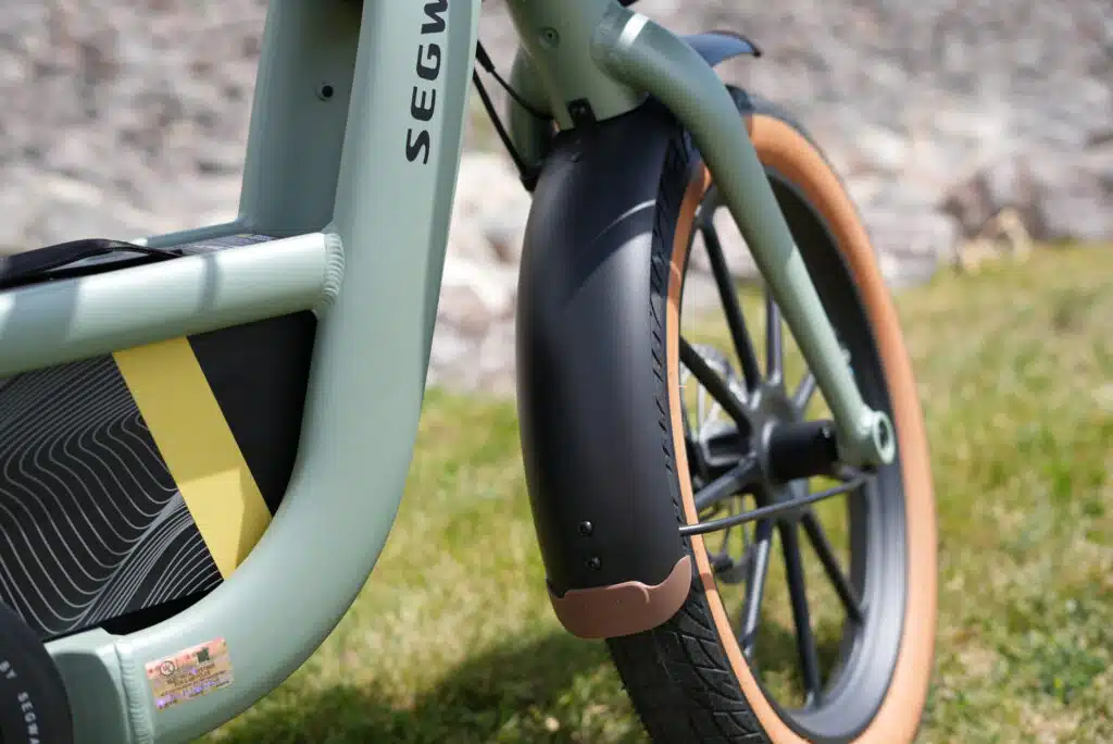 Segway MUXI Review: A Super High Tech Mini Cargo eBike 3 Segway MUXI cornering and handling test