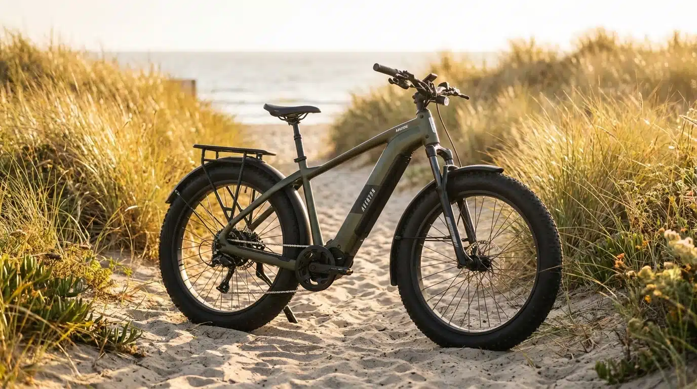 Aventon Aventure.M First Look: The Aventure Goes Mid-Drive 2 Aventon Aventure.M A100 mid-drive motor and Shimano CUES electronic drivetrain