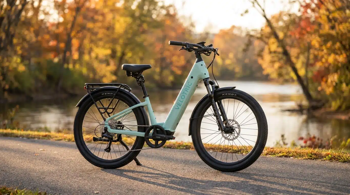 Velotric Discover 3 750W rear hub motor and Tektro hydraulic disc brake