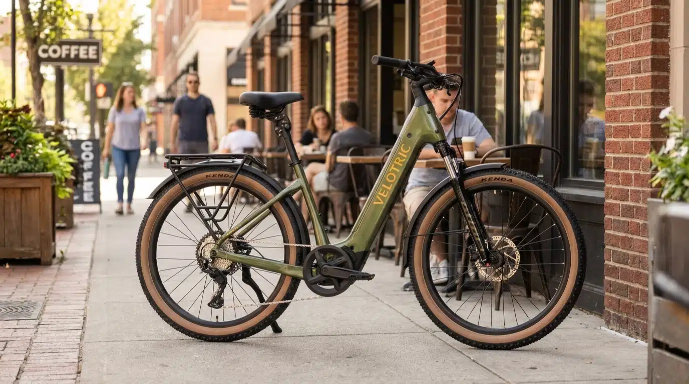 Velotric Discover M First Look: The Discover Goes Mid-Drive 2 Velotric VeloCore mid-drive motor at the crank of the Discover M eBike