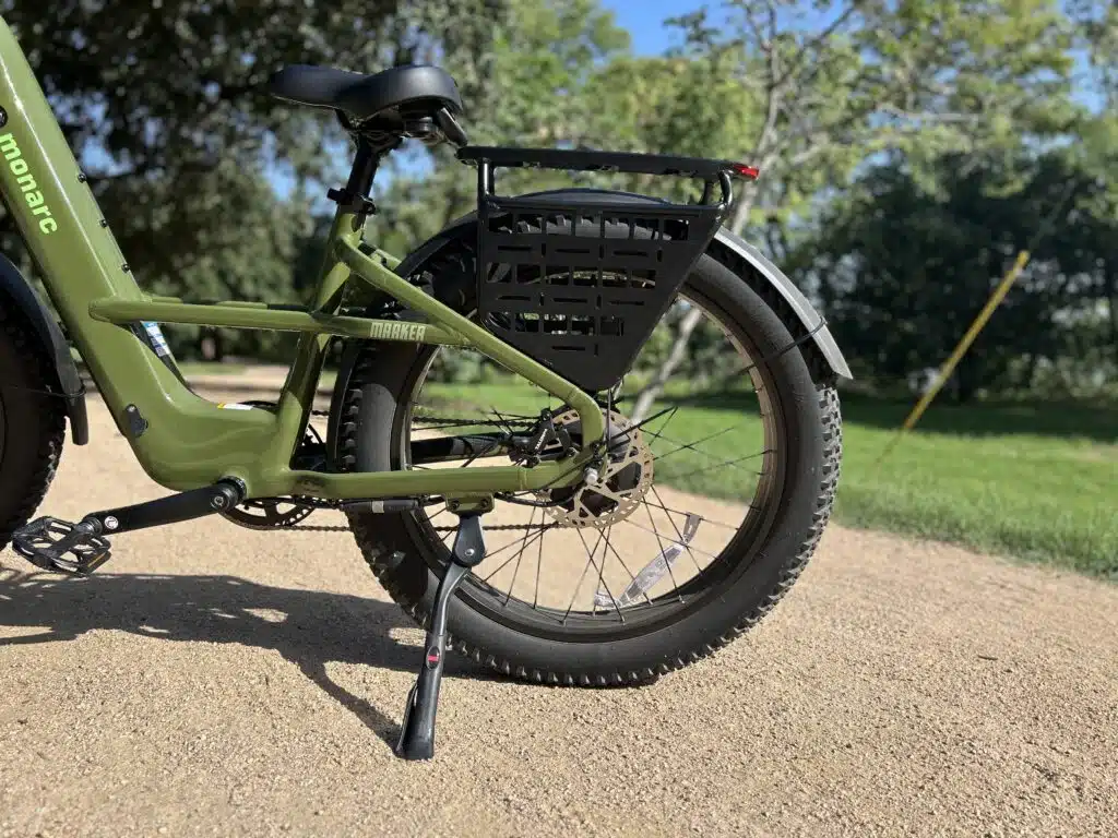 Monarc Marker Review: Is This the Best $2,000 Fat-Tire eBike? 2 Monarc Marker rear view showing the removable battery and MIK-compatible rack