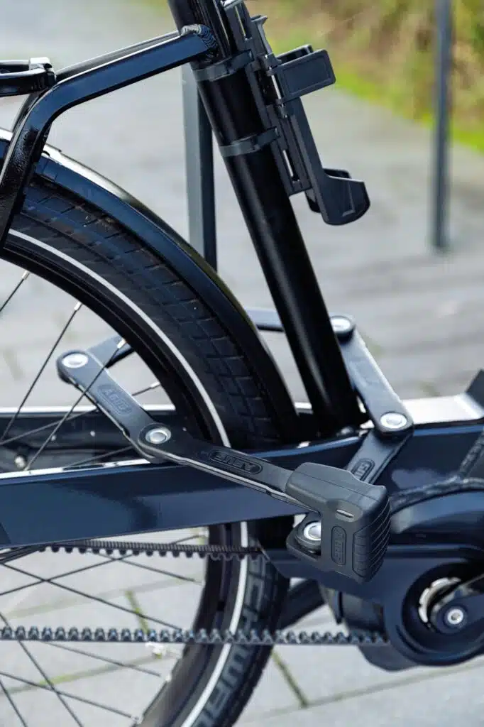 The 5 Best eBike Locks on Amazon (Thieves Hate These) 4 ABUS Bordo Granit XPlus 6500 folding lock on a bike