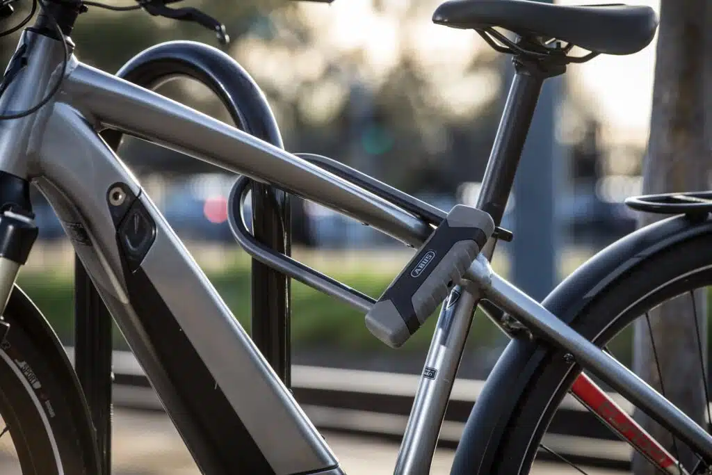 The 5 Best eBike Locks on Amazon (Thieves Hate These) 2 ABUS Granit XPlus 540 U-lock with its frame bracket
