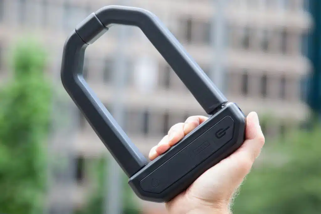 The 5 Best eBike Locks on Amazon (Thieves Hate These) 3 Hiplok D1000 anti angle grinder U-lock on a cargo ebike