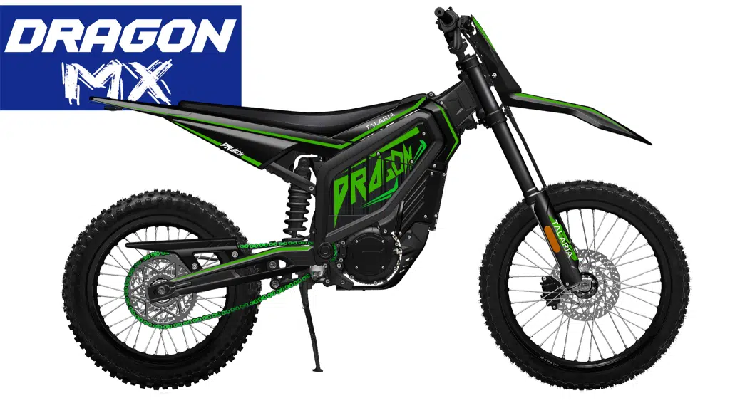 Talaria Electric Dirt Bikes in 2026: The Full Lineup Explained 1 Talaria Dragon MX electric dirt bike shown from the side, manufacturer product image